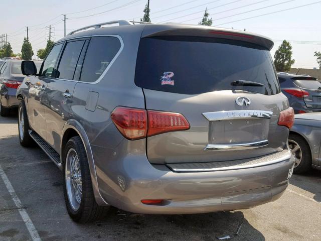 JN8AZ2NF5C9515809 - 2012 INFINITI QX56 SILVER photo 3