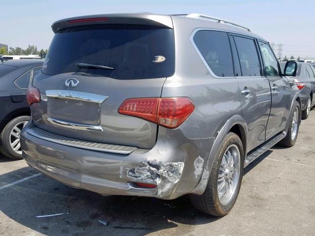 JN8AZ2NF5C9515809 - 2012 INFINITI QX56 SILVER photo 4