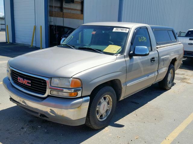 1GTEC14V61Z187539 - 2001 GMC NEW SIERRA TAN photo 2