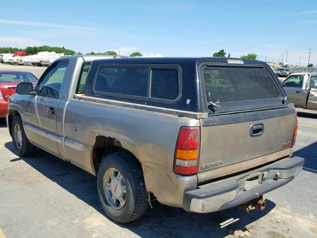 1GTEC14V61Z187539 - 2001 GMC NEW SIERRA TAN photo 3