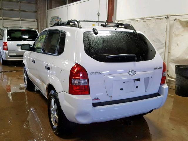 KM8JM12B86U326784 - 2006 HYUNDAI TUCSON GL WHITE photo 3