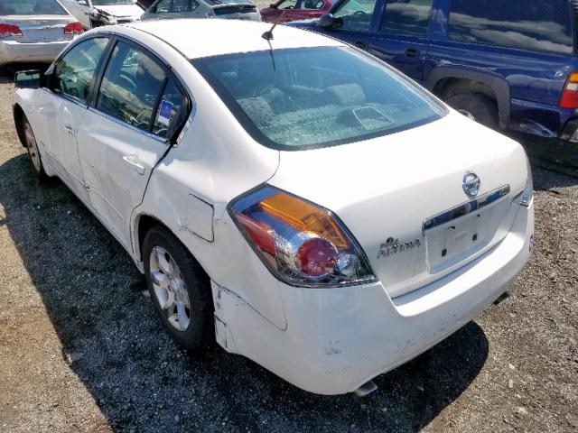 1N4CL21E59C127418 - 2009 NISSAN ALTIMA HYB WHITE photo 3