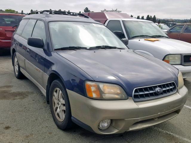 4S3BH675737645875 - 2003 SUBARU LEGACY OUT BLUE photo 1