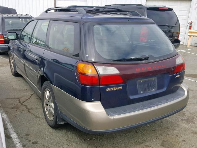 4S3BH675737645875 - 2003 SUBARU LEGACY OUT BLUE photo 3