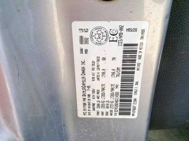 3D7KS28D46G114583 - 2006 DODGE RAM 2500 S Արծաթագույն լուսանկար 10