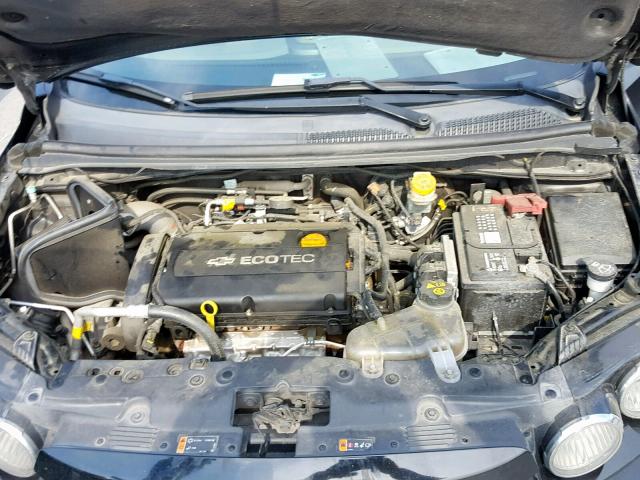 1G1JA6SHXC4140036 - 2012 CHEVROLET SONIC LS შავი ფოტო 7