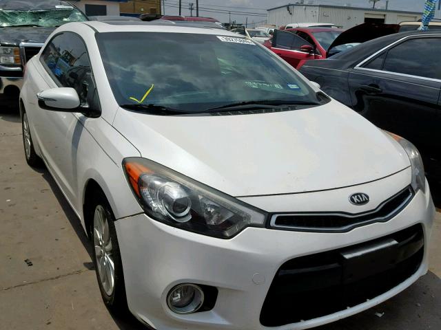 KNAFX6A86F5348407 - 2015 KIA FORTE EX WHITE photo 1