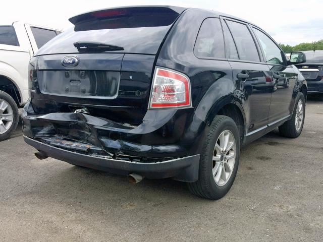 2FMDK36C08BA10404 - 2008 FORD EDGE SE BLACK photo 4