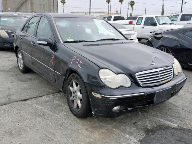 WDBRF61J82F236507 - 2002 MERCEDES-BENZ C 240 BLACK photo 1