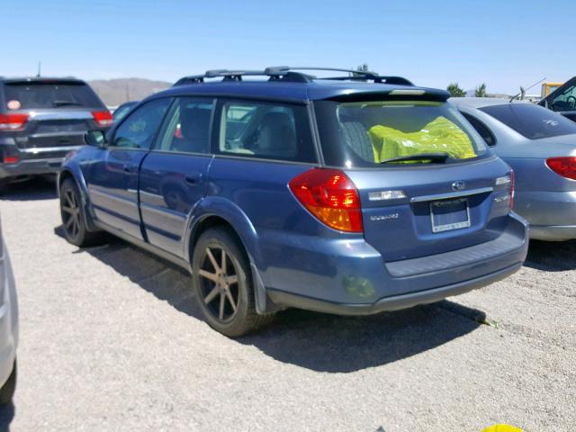 4S4BP62C977320056 - 2007 SUBARU OUTBACK OU BLUE photo 3