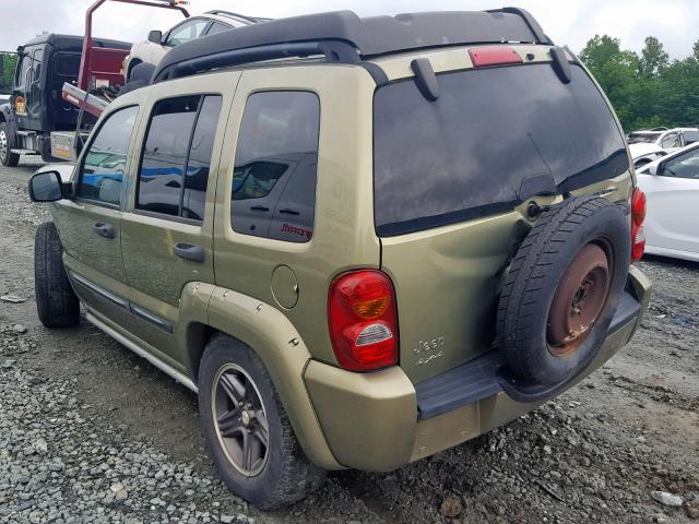 1J4GL38KX4W103744 - 2004 JEEP LIBERTY RE GREEN photo 3