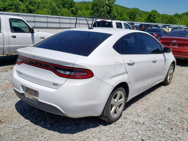 1C3CDFBB3GD503788 - 2016 DODGE DART SXT WHITE photo 4