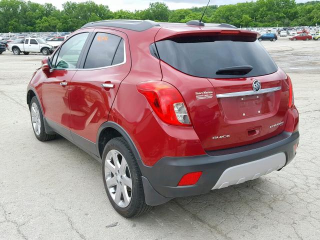 KL4CJGSB4GB721254 - 2016 BUICK ENCORE RED photo 3