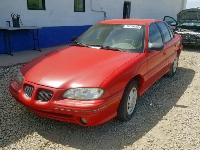 1G2NE52T7VC795652 - 1997 PONTIAC GRAND AM S RED photo 2