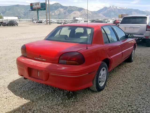 1G2NE52T7VC795652 - 1997 PONTIAC GRAND AM S RED photo 4