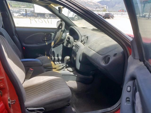 1G2NE52T7VC795652 - 1997 PONTIAC GRAND AM S RED photo 5