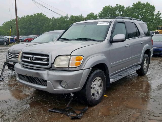 5TDBT48A11S006859 - 2001 TOYOTA SEQUOIA LI SILVER photo 2