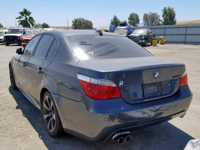 WBANW53528CT48401 - 2008 BMW 550 I CHARCOAL photo 3