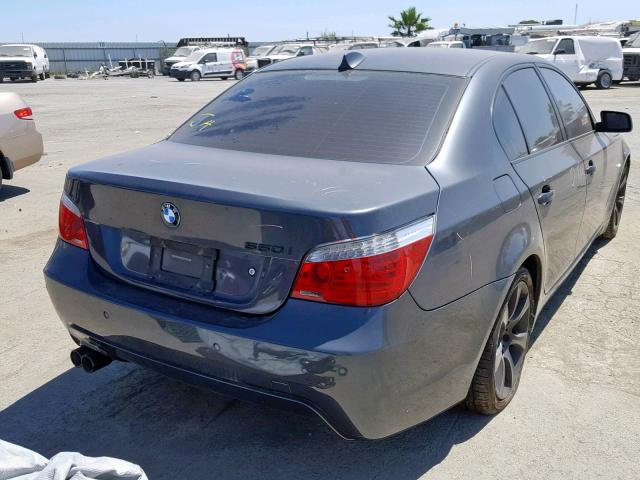 WBANW53528CT48401 - 2008 BMW 550 I CHARCOAL photo 4