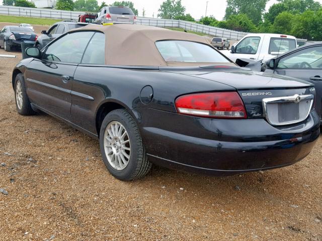 1C3EL55R94N415025 - 2004 CHRYSLER SEBRING LX BLACK photo 3