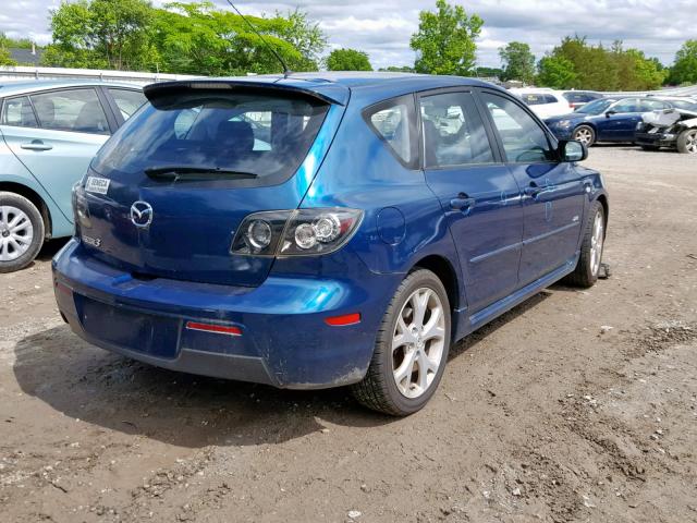 JM1BK343371743006 - 2007 MAZDA 3 HATCHBAC BLUE photo 4