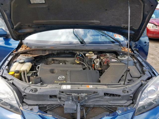 JM1BK343371743006 - 2007 MAZDA 3 HATCHBAC BLUE photo 7