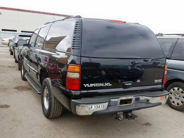 1GKFK16T32J278047 - 2002 GMC YUKON XL K BLACK photo 3