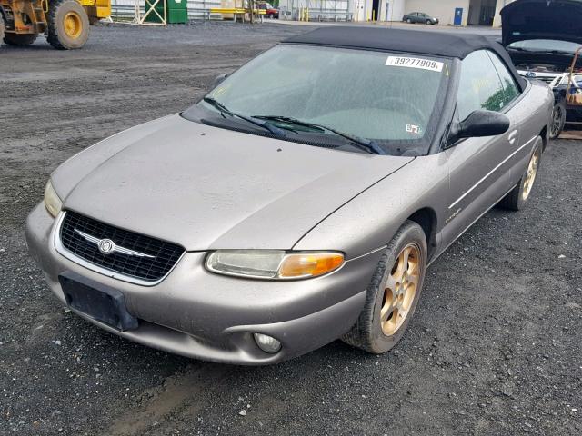 3C3EL55H9XT572534 - 1999 CHRYSLER SEBRING JX GRAY photo 2