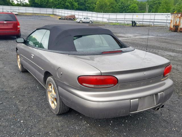 3C3EL55H9XT572534 - 1999 CHRYSLER SEBRING JX GRAY photo 3