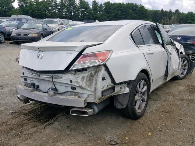 19UUA8F58EA006762 - 2014 ACURA TL TECH WHITE photo 4