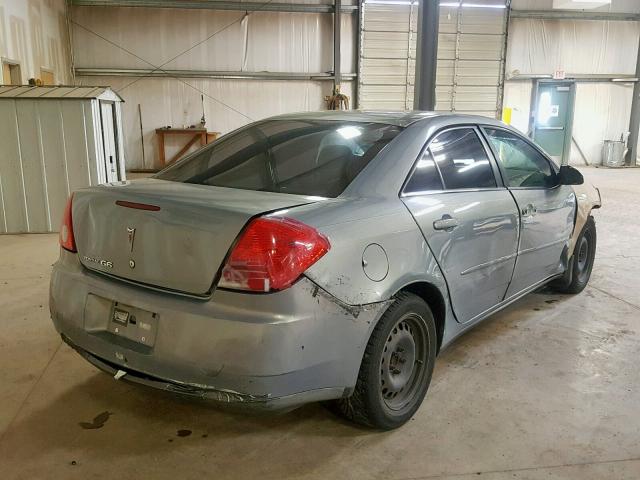 1G2ZF57B584108570 - 2008 PONTIAC G6 VALUE L GRAY photo 4