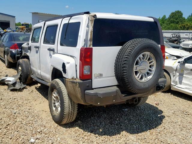 5GTDN13E178233776 - 2007 HUMMER H3 WHITE photo 3