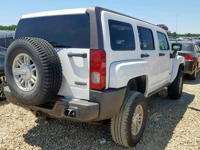 5GTDN13E178233776 - 2007 HUMMER H3 WHITE photo 4