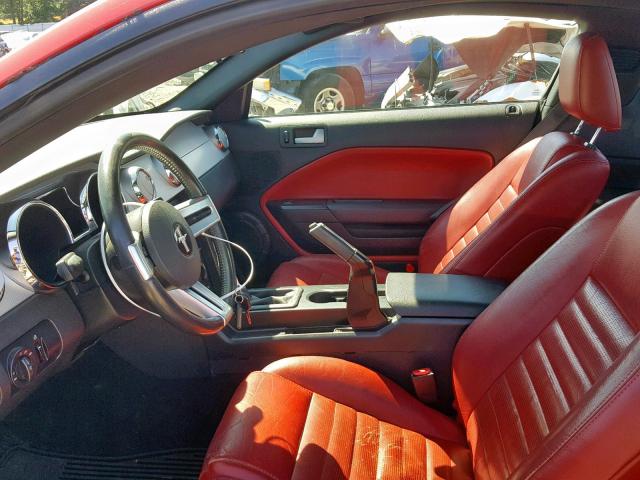 1ZVHT82H765234608 - 2006 FORD MUSTANG GT RED photo 5