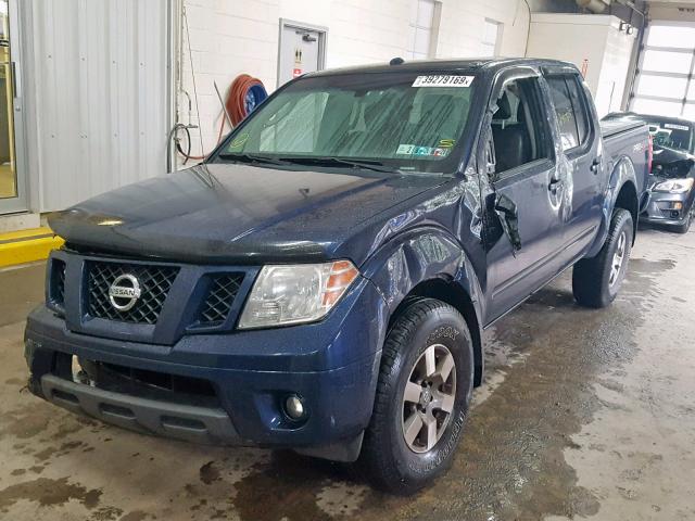 1N6AD0EV6AC431162 - 2010 NISSAN FRONTIER C BLUE photo 2