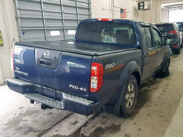 1N6AD0EV6AC431162 - 2010 NISSAN FRONTIER C BLUE photo 4