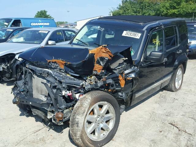 1J8GP58K68W247358 - 2008 JEEP LIBERTY LI BLACK photo 2