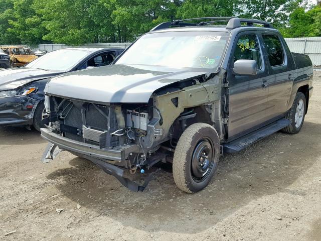 5FPYK1F52AB013283 - 2010 HONDA RIDGELINE GRAY photo 2