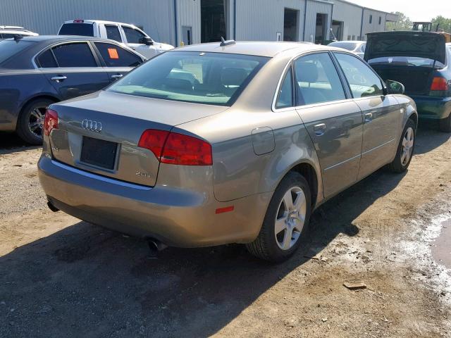 WAUAF68E25A507289 - 2005 AUDI A4 2.0T TAN photo 4