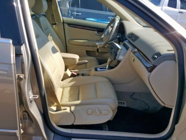 WAUAF68E25A507289 - 2005 AUDI A4 2.0T TAN photo 5