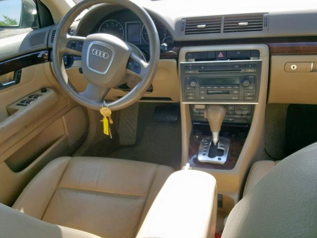 WAUAF68E25A507289 - 2005 AUDI A4 2.0T TAN photo 9