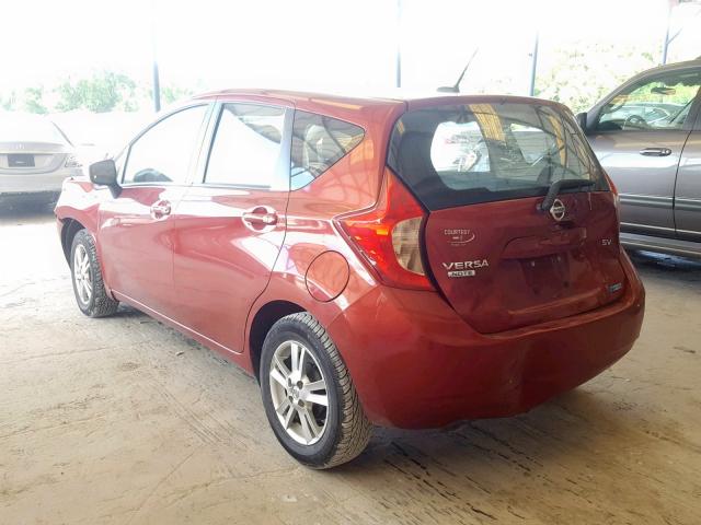 3N1CE2CP1GL369615 - 2016 NISSAN VERSA NOTE BURGUNDY photo 3