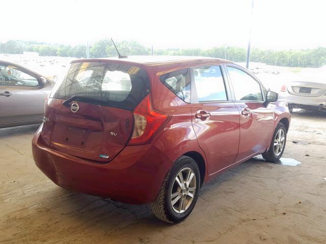 3N1CE2CP1GL369615 - 2016 NISSAN VERSA NOTE BURGUNDY photo 4