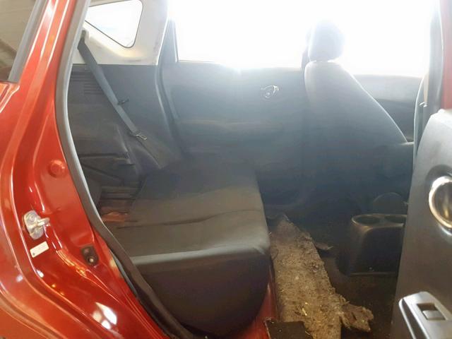 3N1CE2CP1GL369615 - 2016 NISSAN VERSA NOTE BURGUNDY photo 6