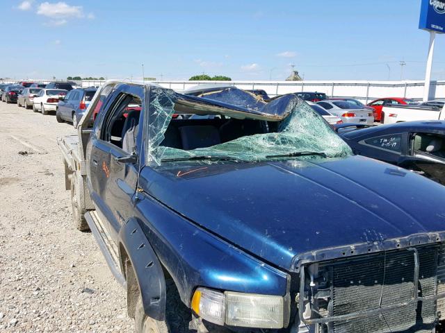 3B7KF23622M205547 - 2002 DODGE RAM 2500 BLUE photo 9