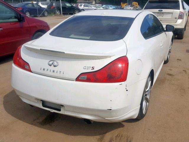 JNKCV64E59M602646 - 2009 INFINITI G37 BASE WHITE photo 4