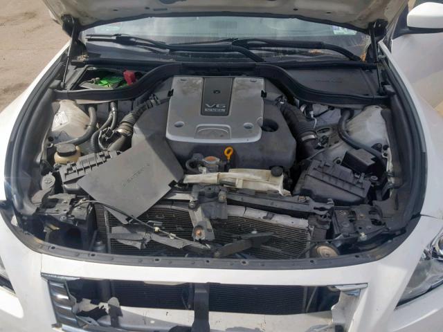 JNKCV64E59M602646 - 2009 INFINITI G37 BASE WHITE photo 7