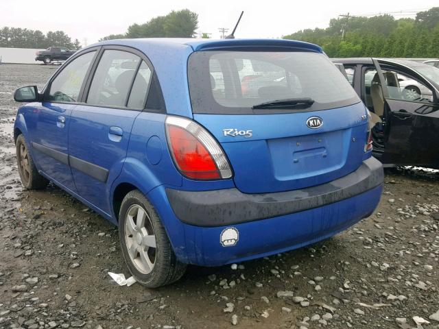 KNADE163166122590 - 2006 KIA RIO 5 BLUE photo 3