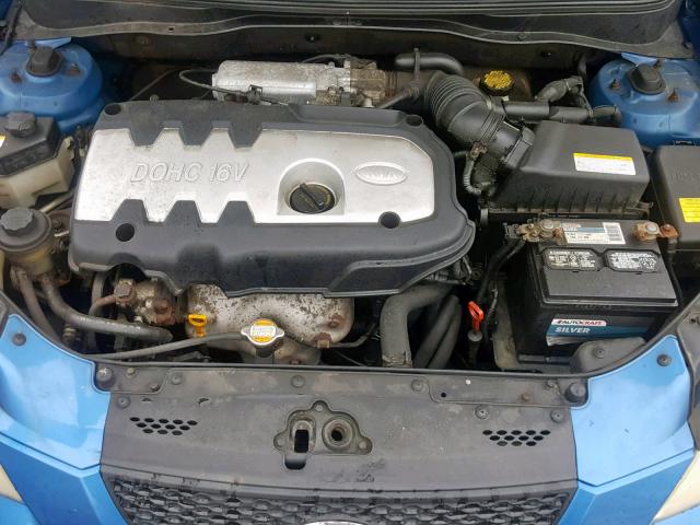 KNADE163166122590 - 2006 KIA RIO 5 BLUE photo 7