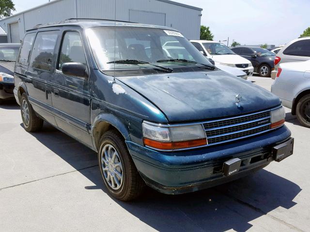 2P4GH45R3RR703838 - 1994 PLYMOUTH VOYAGER SE GREEN photo 1